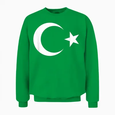 Türkische Flagge Unisex Sweatshirt - Irish Green