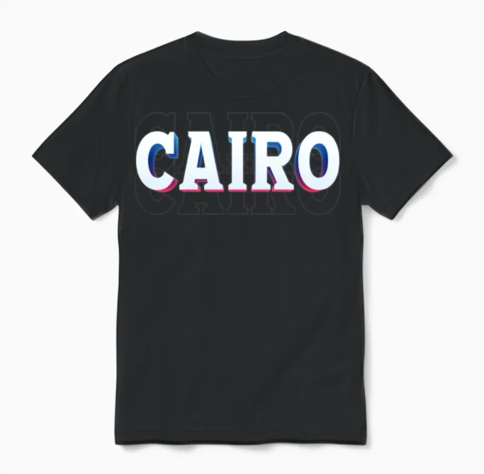 Retro - Cairo Unisex T-Shirt - Black