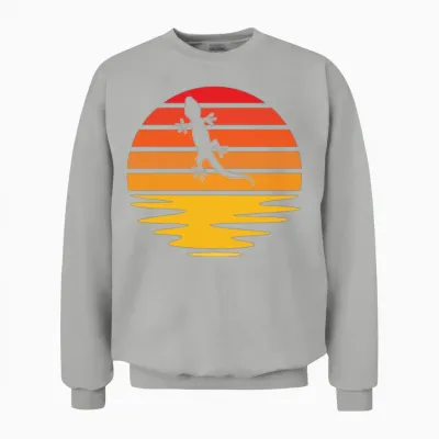 Lizard Retro Unisex Sweatshirt - Ash