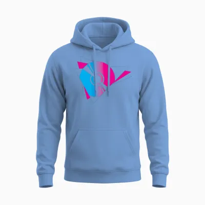 Retro 90s Compact Disc Unisex Hoodie - Carolina Blue