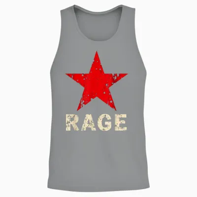 Rage Against the Music Style Vintage Machine Unisex Tank Top - Sport Grey