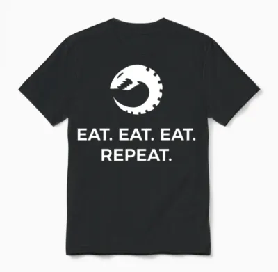 Tyranid Eat Eat Eat Repeat Unisex T-Shirt - Black