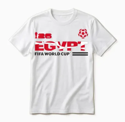 Fifa World Cup26 Qualifier Egypt Unisex T-Shirt - White