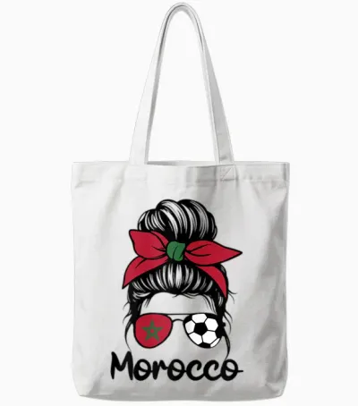 Morocco Femme Drapeau De La Maroc - Supporters Marocains Tote Bags - White