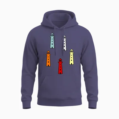 Funny Lighthouse Gift Unisex Hoodie - Heather Sport Dark Navy