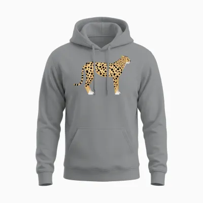 Cheetah Unisex Hoodie - Sport Grey