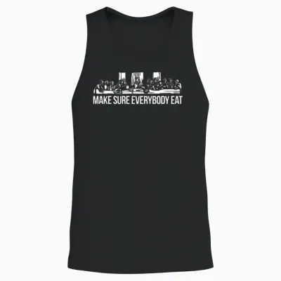 Everybody Eats Unisex Tank Top - Black