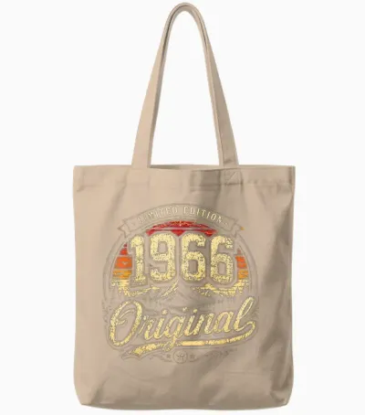 60. Geburtstag Mann Frau 60 Jahre 1966 Deko Lustig Geschenk Tote Bags - Natural