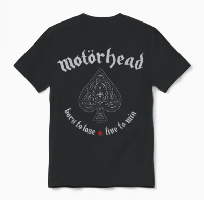Motörhead - Born to Lose Live to Win T-Shirt Small Unisex T-Shirt - Black