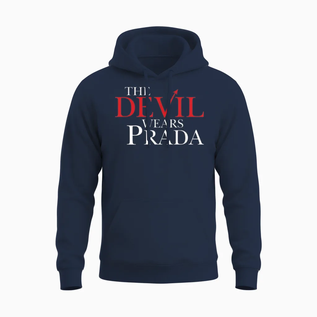 Devil Wears Prada Logo Unisex Hoodie in Navy