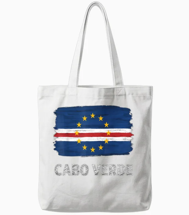 Kap Verde Roots Cabo Verde Kap Verde Flagge Tote Bags in White