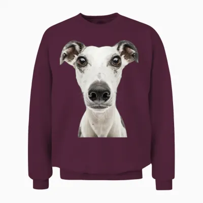 Whippet Unisex Sweatshirt - Maroon