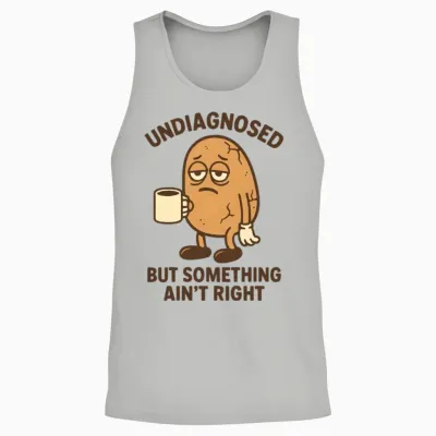Undiagnosed but Something Ain’t Right Unisex Tank Top - Ash