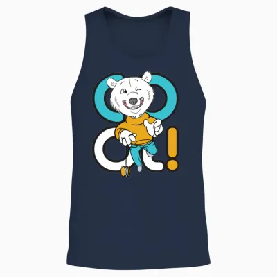 Funny Children53 Unisex Tank Top - Navy