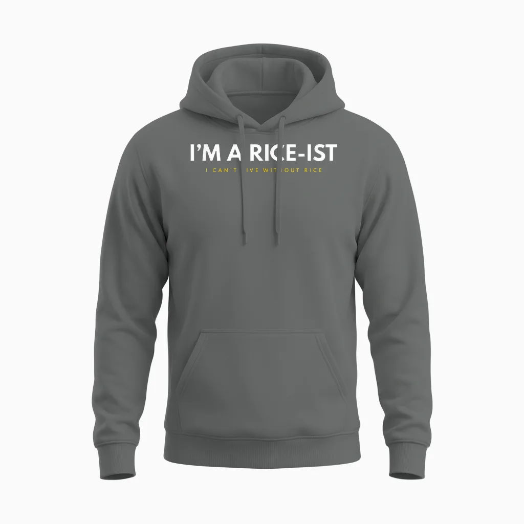I'm a Rice-Ist Rice Funny Filipino T-Shirt Small Unisex Hoodie in Graphite Heather
