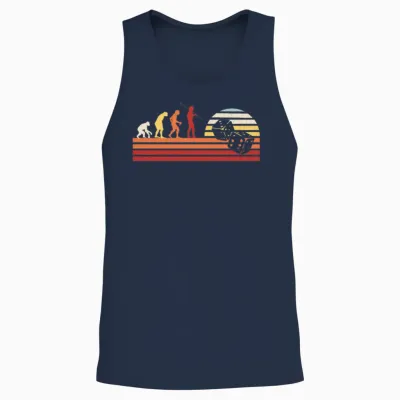 Retro Vintage Board Games Unisex Tank Top - Navy