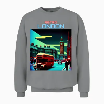 Retro London Unisex Sweatshirt - Sport Grey
