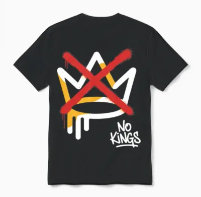 No Kings Crown Unisex T-Shirt - Black