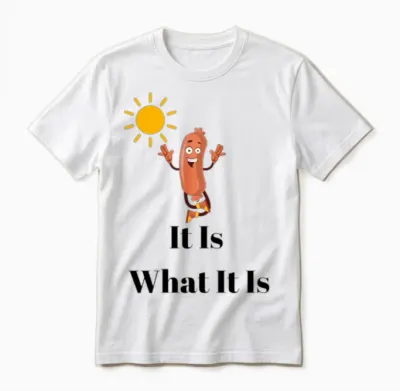 It Is What It Is Funny Unisex T-Shirt - White