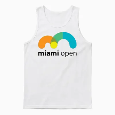 Miami Open Unisex Tank Top - White