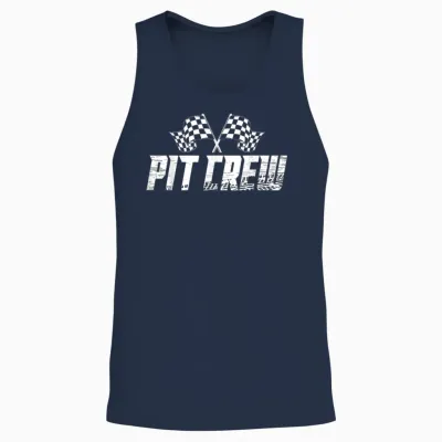 Pit Crew Family Racing Birthday Race Car Unisex Tank Top - Navy