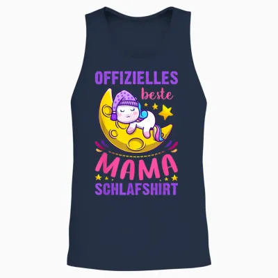Muttertag, Offizielles Beste Mama Schlafshirt, Für Mutter Unisex Tank Top - Navy