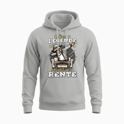 Rente Mann Eine Legende Geht in Rente, Renteneintritt Männer Unisex Hoodie - Ash