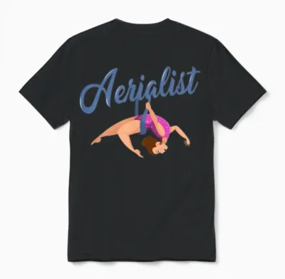 Aerial Dance, Aerial Dance Aerial Sports, Aerial Unisex T-Shirt - Black