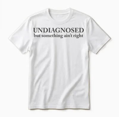 Undiagnosed but Something Ain't Right Unisex T-Shirt - White