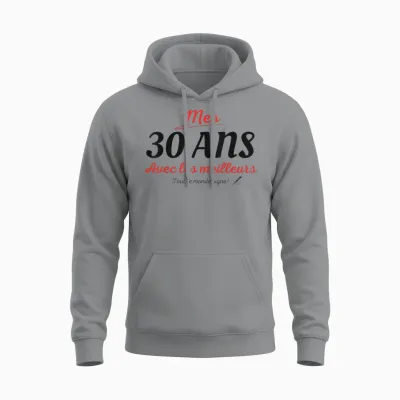 To Sign 30 Years Anniversary Gift Anniv 30 Years Signature T-Shirt, White, S Unisex Hoodie - Sport Grey