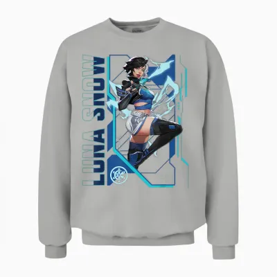Marvel Rivals Gamerverse Super Hero Pvp Luna Snow Unisex Sweatshirt - Ash