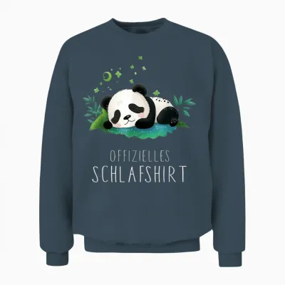 Official Otter Sleep Shirt - Panda T-Shirt, Black Unisex Sweatshirt - Dark Heather