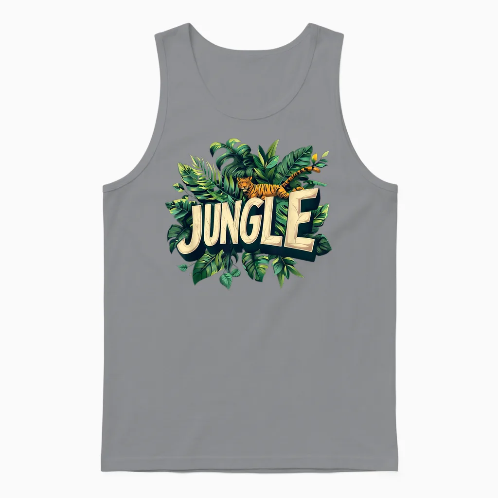 Jungle Adventure Costume for All Ages T-Shirt, Black Unisex Tank Top in Sport Grey