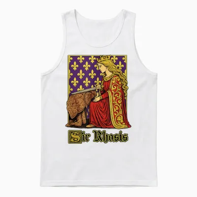 Sir Rhosis Lustiger Gen-Z-Brainrot-Meme, Schlüpfriger Humor-Slang-Gag Unisex Tank Top - White