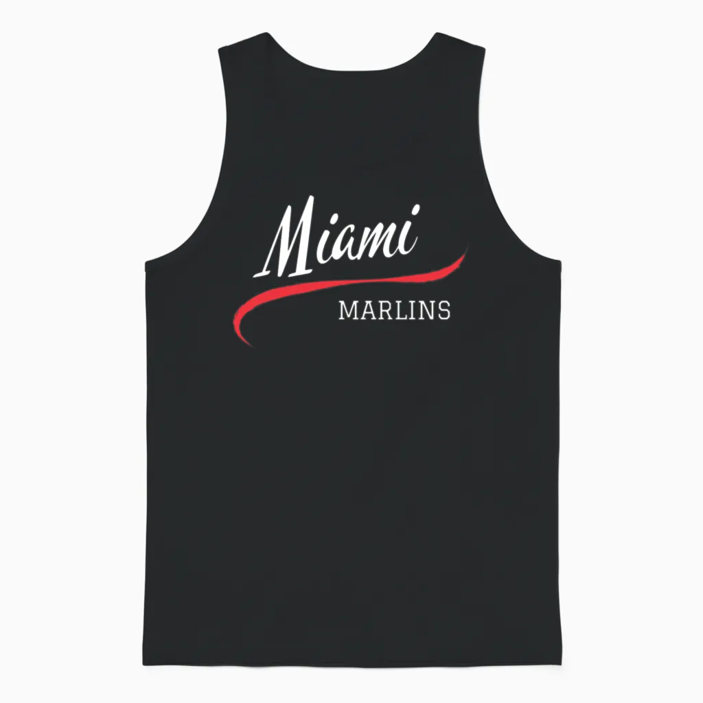 Marlins Retro Unisex Tank Top in Black