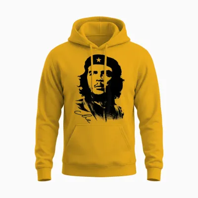 Che Guevara Rebel Cuban Jersey T-Shirt Guerrilla Revolution Unisex Hoodie - Gold