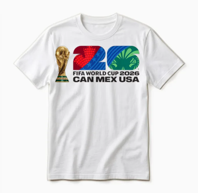 Fifa World Cup26 Fifa Host Country Trophy Color Unisex T-Shirt in White