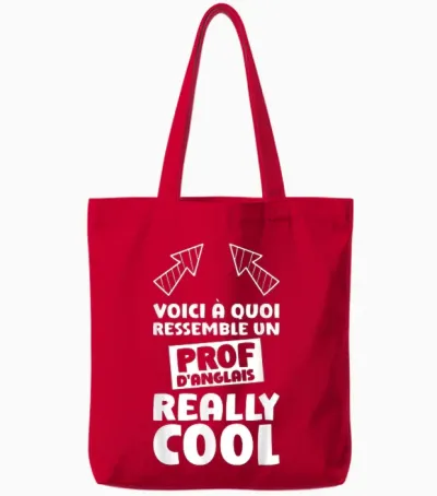 English Teacher Quote Funny English Teacher Tote Bags - Red