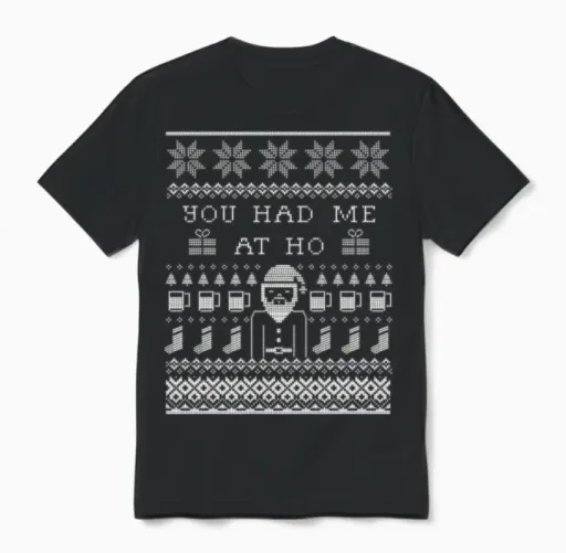 Ugly Christmas Unisex T-Shirt in Black