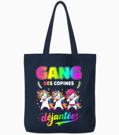 Gang of Girlfriends Dejanted Bride Future Bride Evjf Tote Bags - Navy