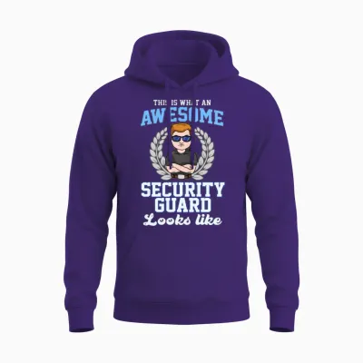Awesome Security Guard Unisex Hoodie - Purple