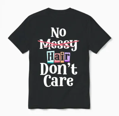 Bald New Hairstyle Man Hair Unisex T-Shirt - Black