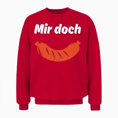 Funny German Quote Unisex Sweatshirt - Red