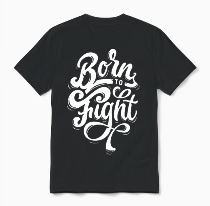 Born to Fight Unisex T-Shirt in Black