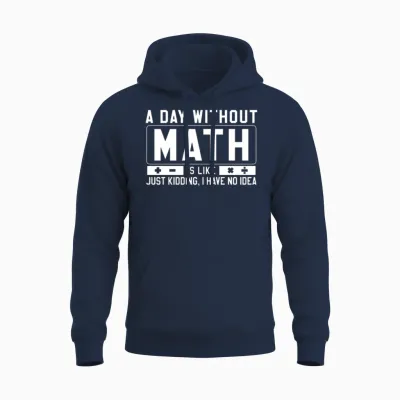 Mathematics Unisex Hoodie - Navy