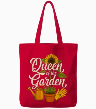 Gardener Gardening Plant Lover Women Garden Nature Tote Bags - Red