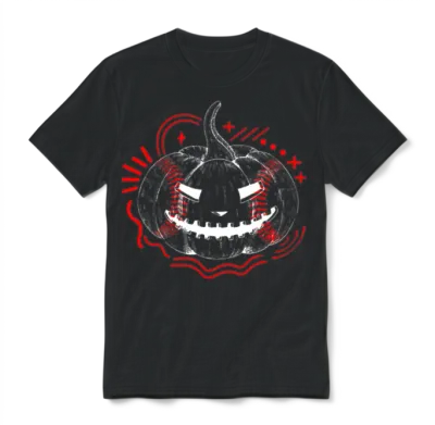 Halloween Shirt, Baseball Scary Pumpkin Sports Unisex T-Shirt - Black