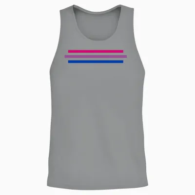 Bisexual Flag Colors Lgbtq Pride Proud Bisexual Unisex Tank Top - Sport Grey