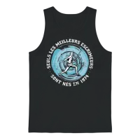 Fencers Born in 1974 Birthday Vintage Unisex Tank Top - Black – 1