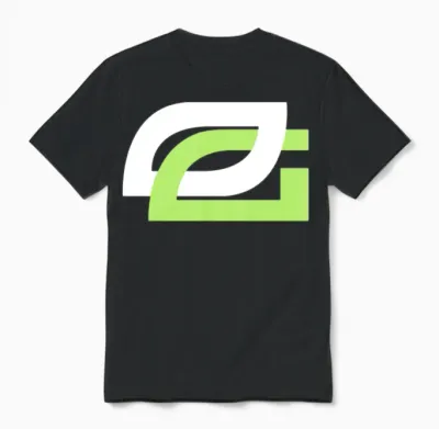 Optic Gaming Logo White Mp Unisex T-Shirt - Black